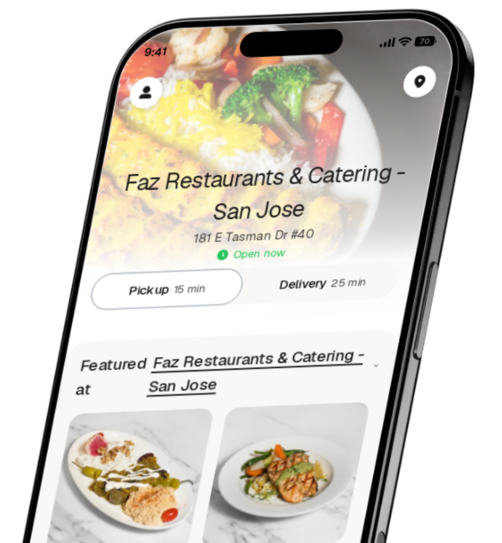Faz Restaurants & Catering - San Jose app preview